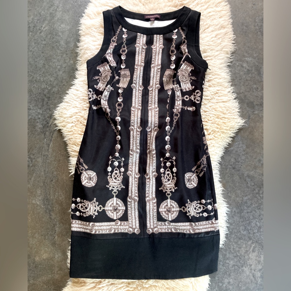 Marchesa Voyage cocktail dress size 2 in classic pattern